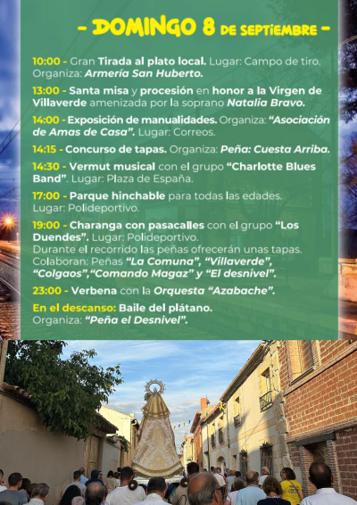 Fiestas Virgen de Villaverde 2024 Magaz de Pisuerga