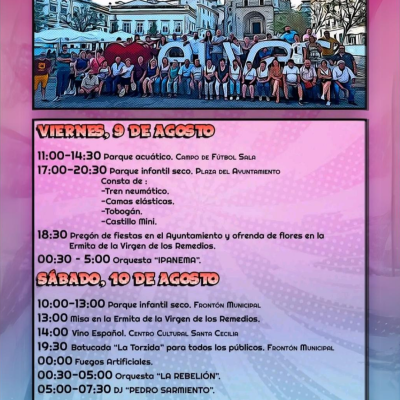 Programa de Fiestas Virgen de los Remedios Herrera de Valdecañas