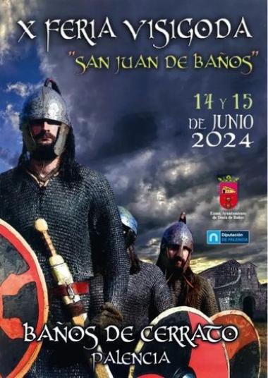 Cartel "X Feria Visigoda San Juan de Baños"