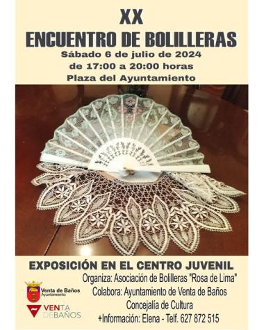 Cartel del XX Encuentro de Bolilleras de Baltanás