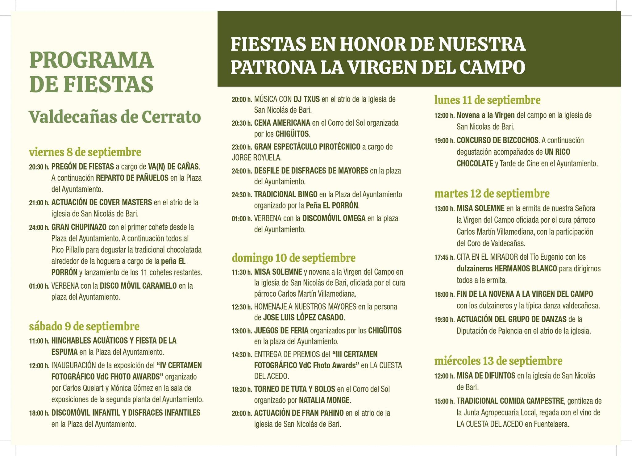Fiestas en Honor a la Virgen del Campo - Valdecañas de Cerrato1